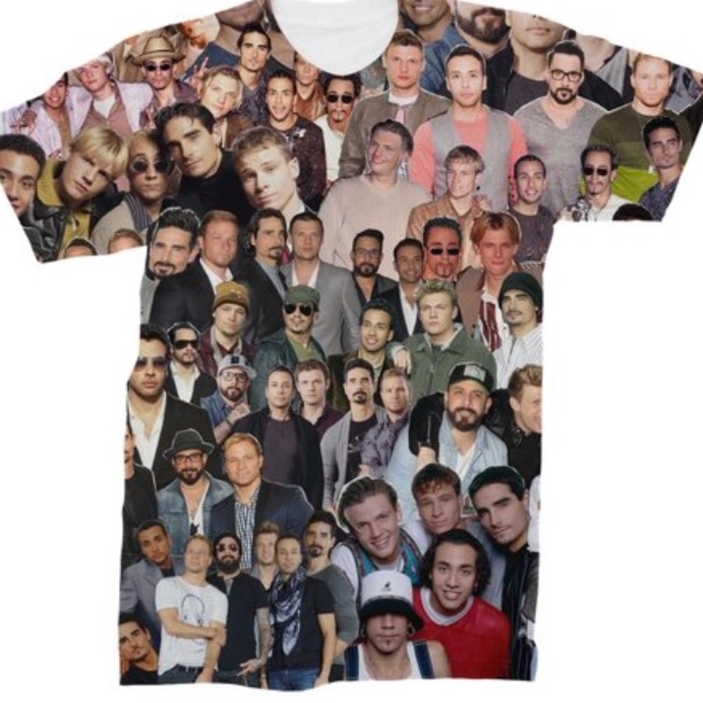 Backstreet Boys BSB photo collage shirt